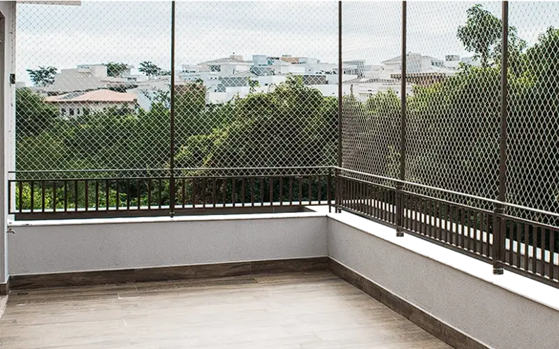 Varanda com Rede de Proteção